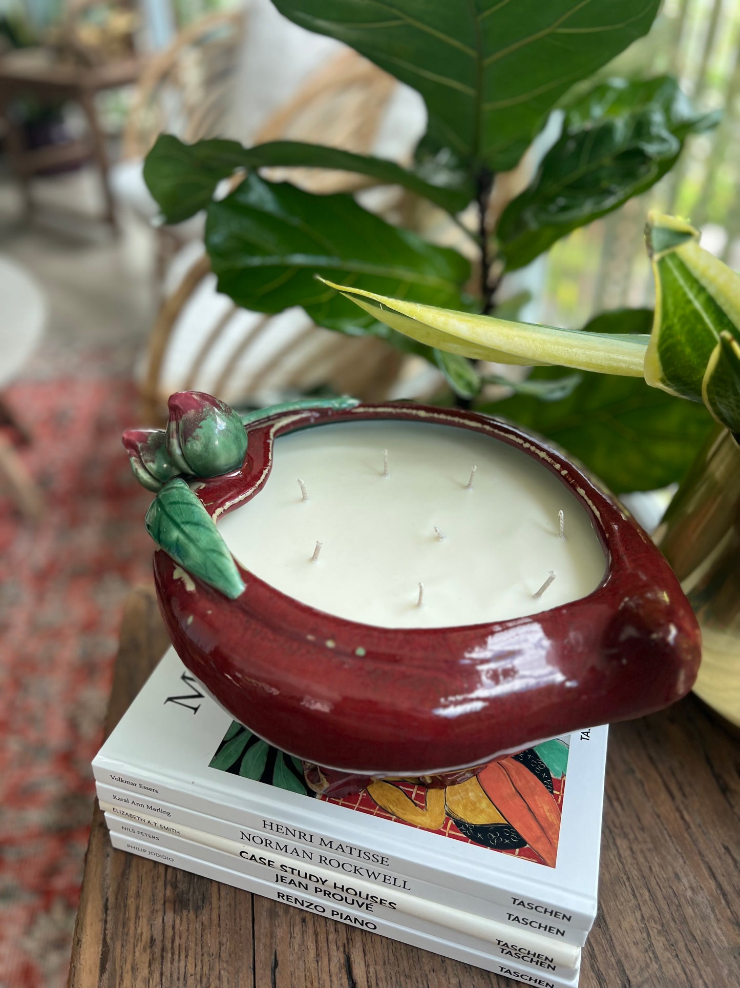 Plum shaped XL 8 wicks Mount Austin Candle