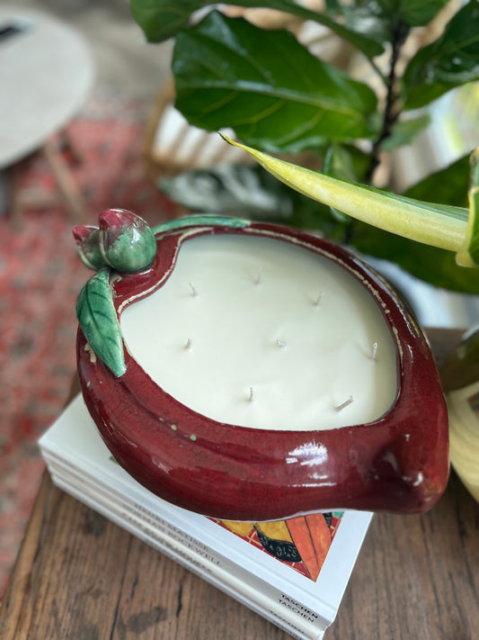 Plum shaped XL 8 wicks Mount Austin Candle