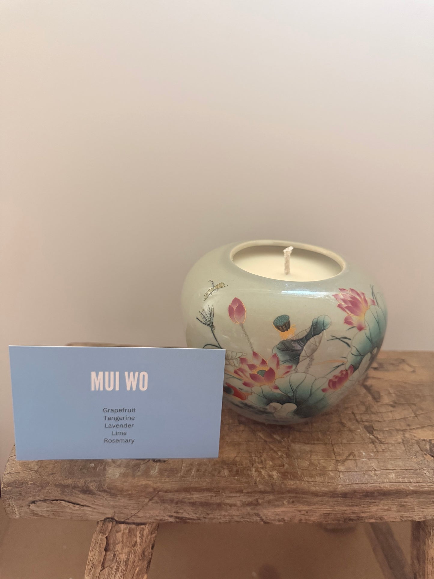 Mini lotus jar 1 wick candle