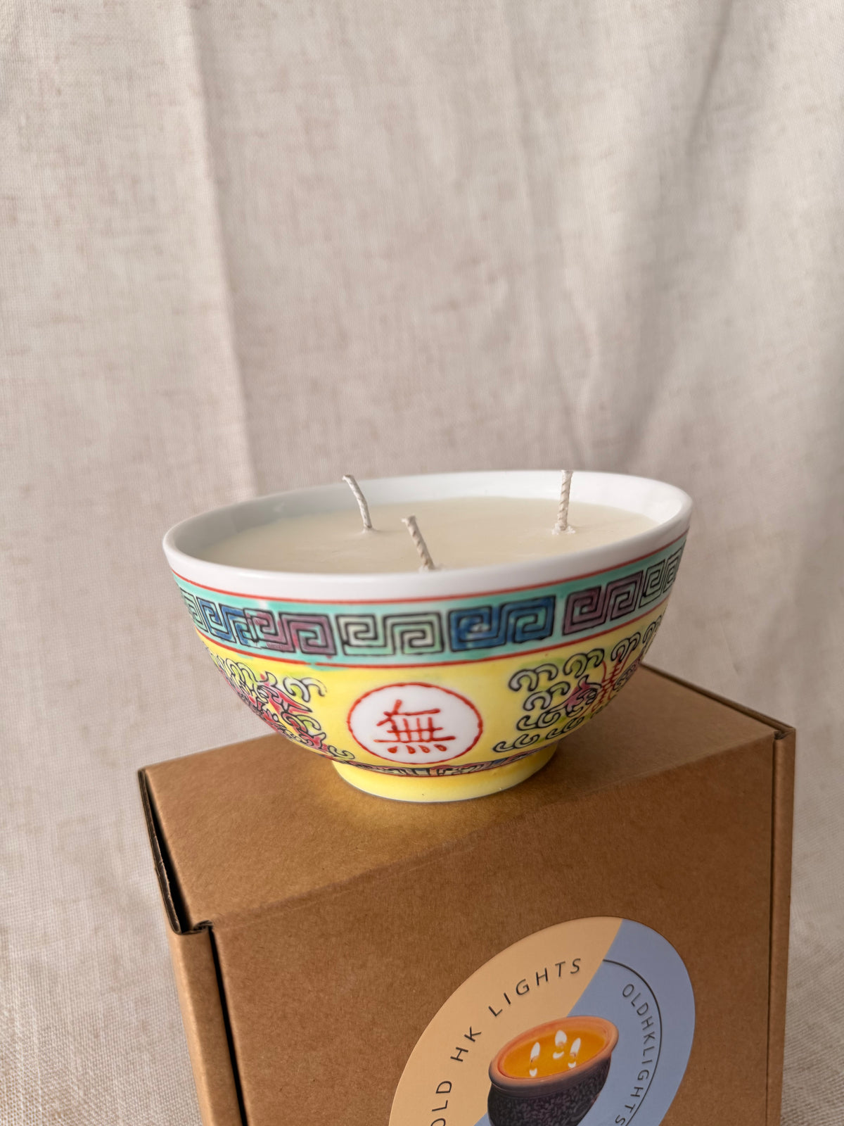 Yellow Prosperity bowl Candle