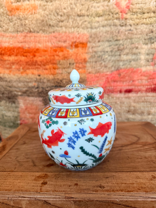 Bright Goldfish jar 3 wicks Candle