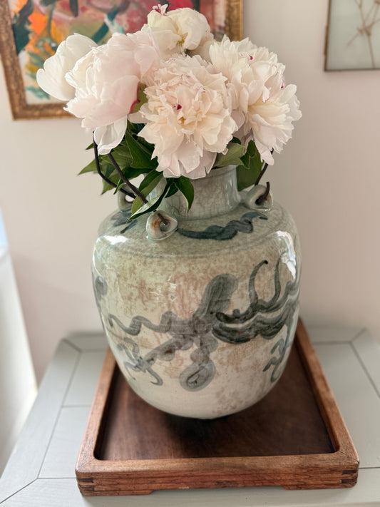 Antique dragon vinegar jar / vase