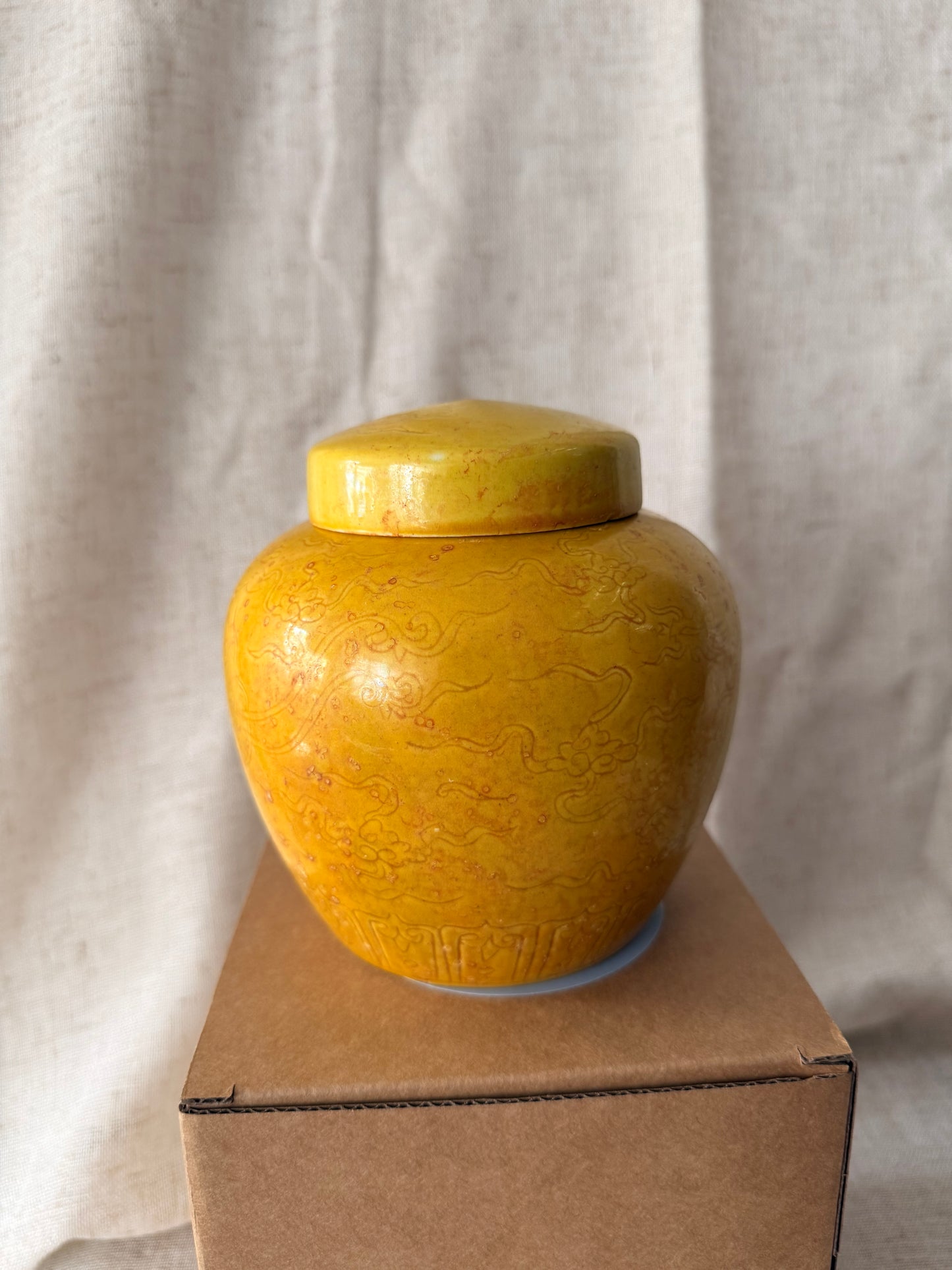 Yellow Clouds tea jar Candle
