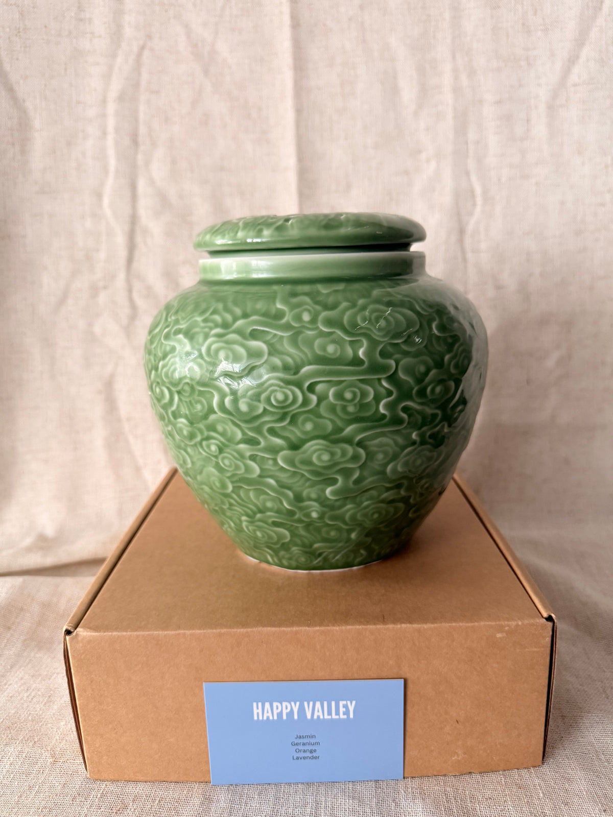 Green clouds 6 wicks Jar Candle