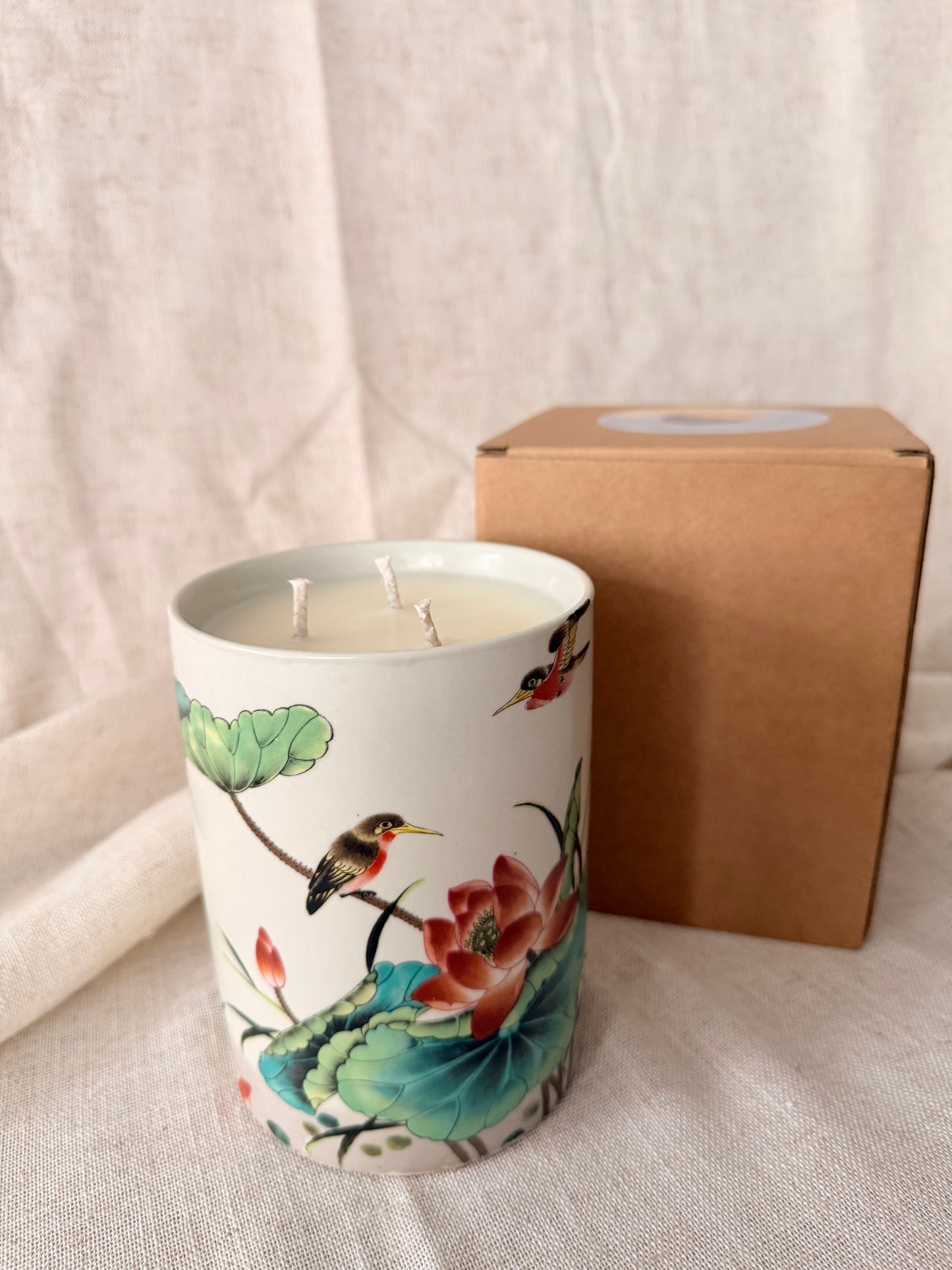 Large Brush pot Pond Candle