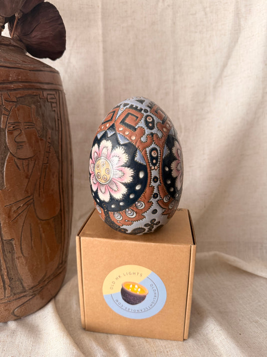 Hand painted in HK ceramic egg