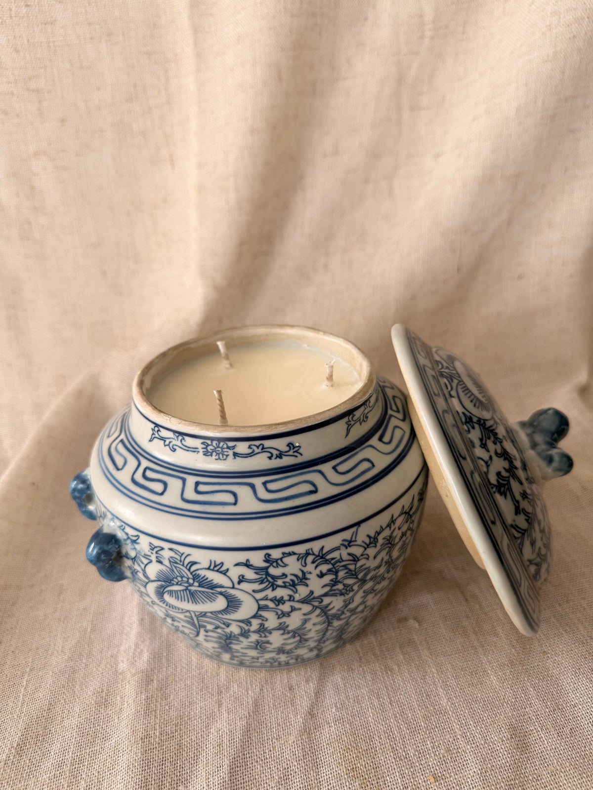 Large Lotus roots Porridge Jar Candle