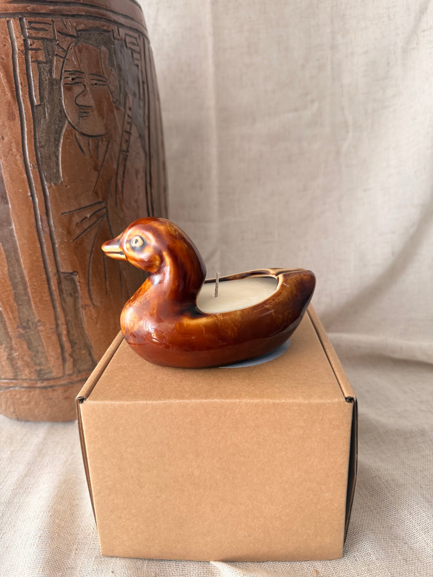 Duck Amber 1 wick Candle