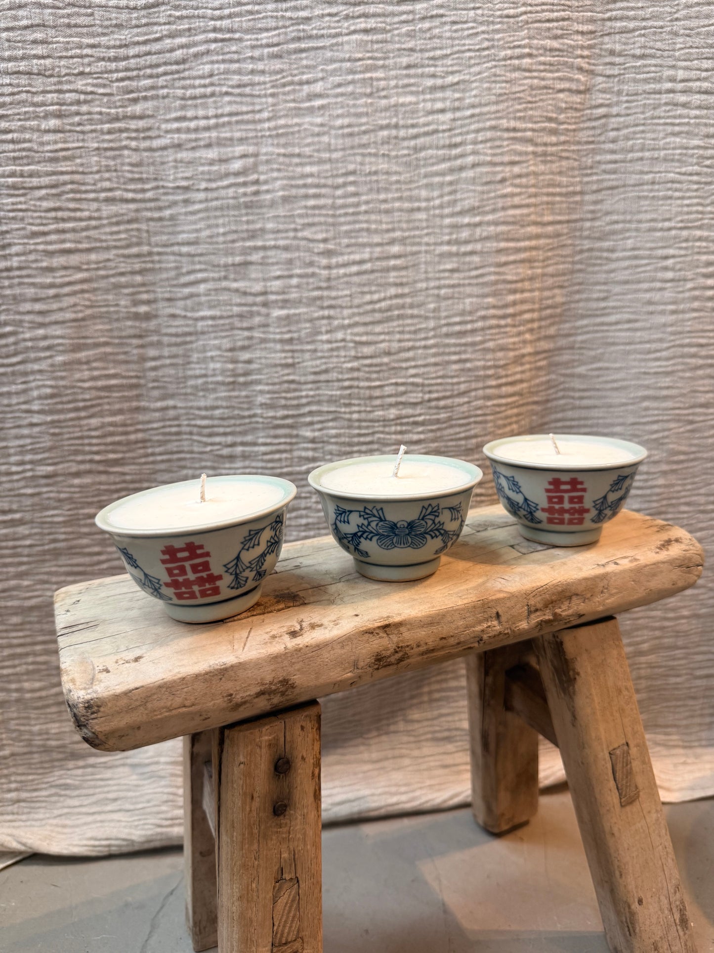 Set of 3 mini Teacups Candles