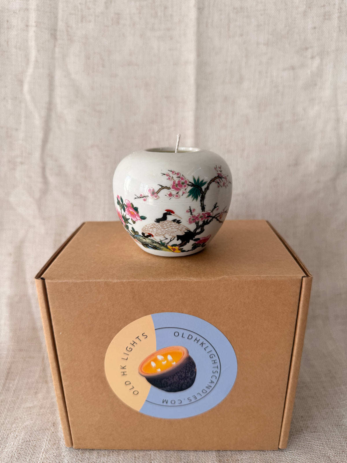 Mini Crane Ginger Jar Candle