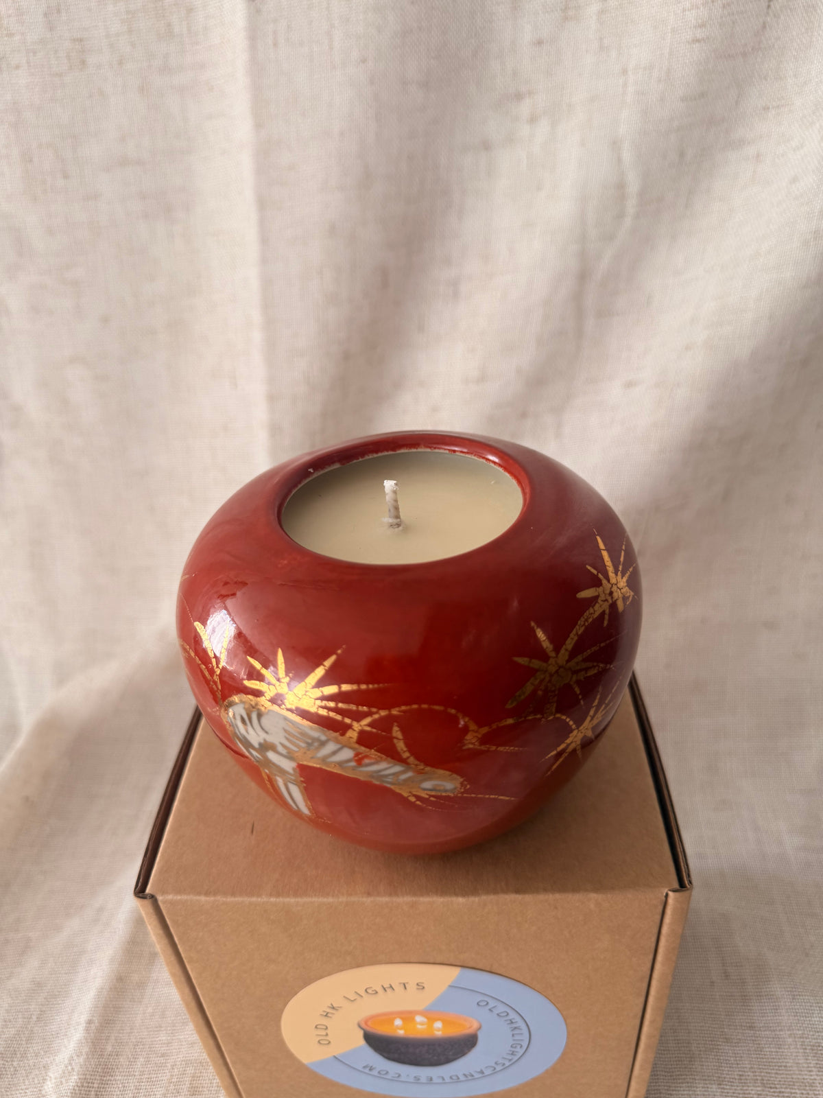 Red mini Ginger jar Candle