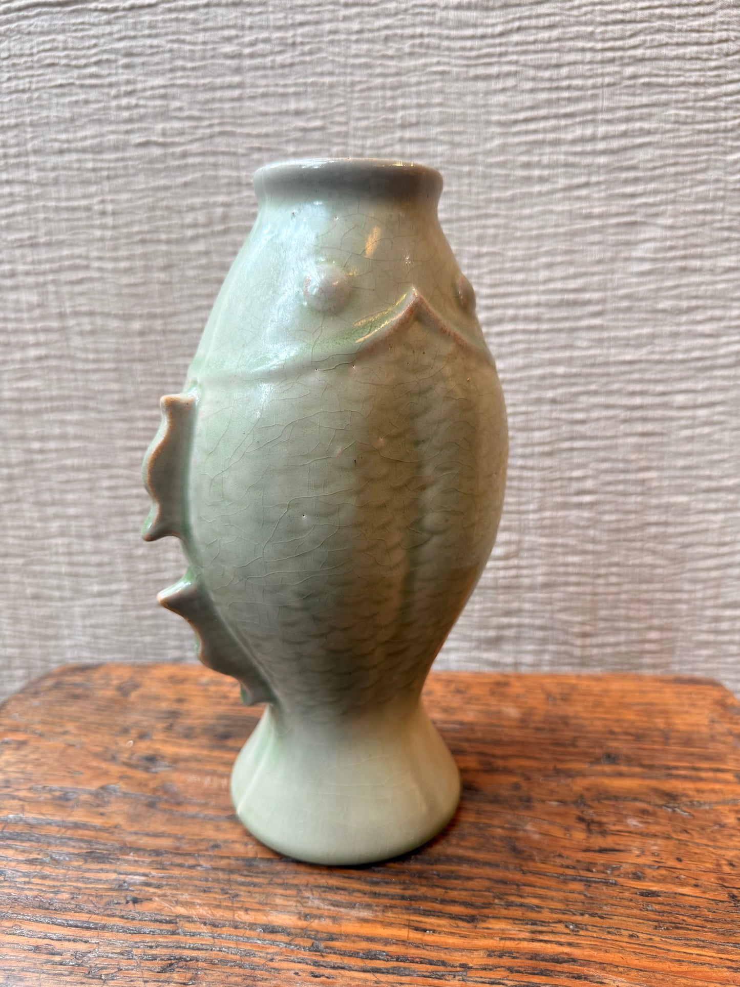 Celadon double Fish small Vase
