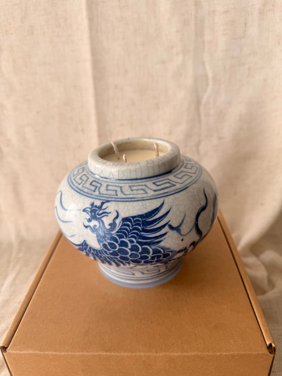 Dragon small vase Candle