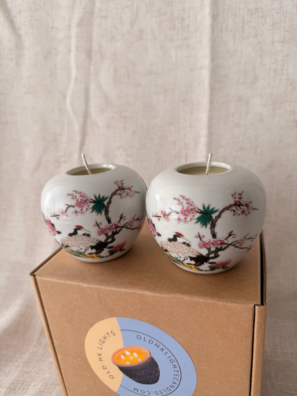 Mini Crane Ginger Jar Candle