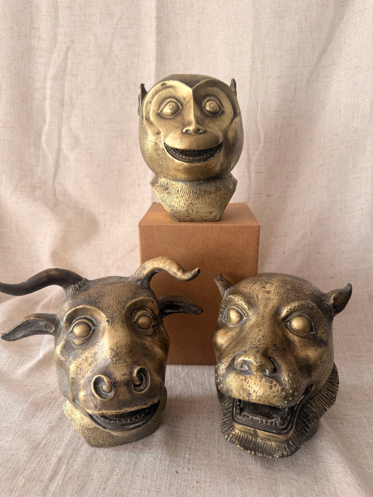 Zodiac animals brass heads