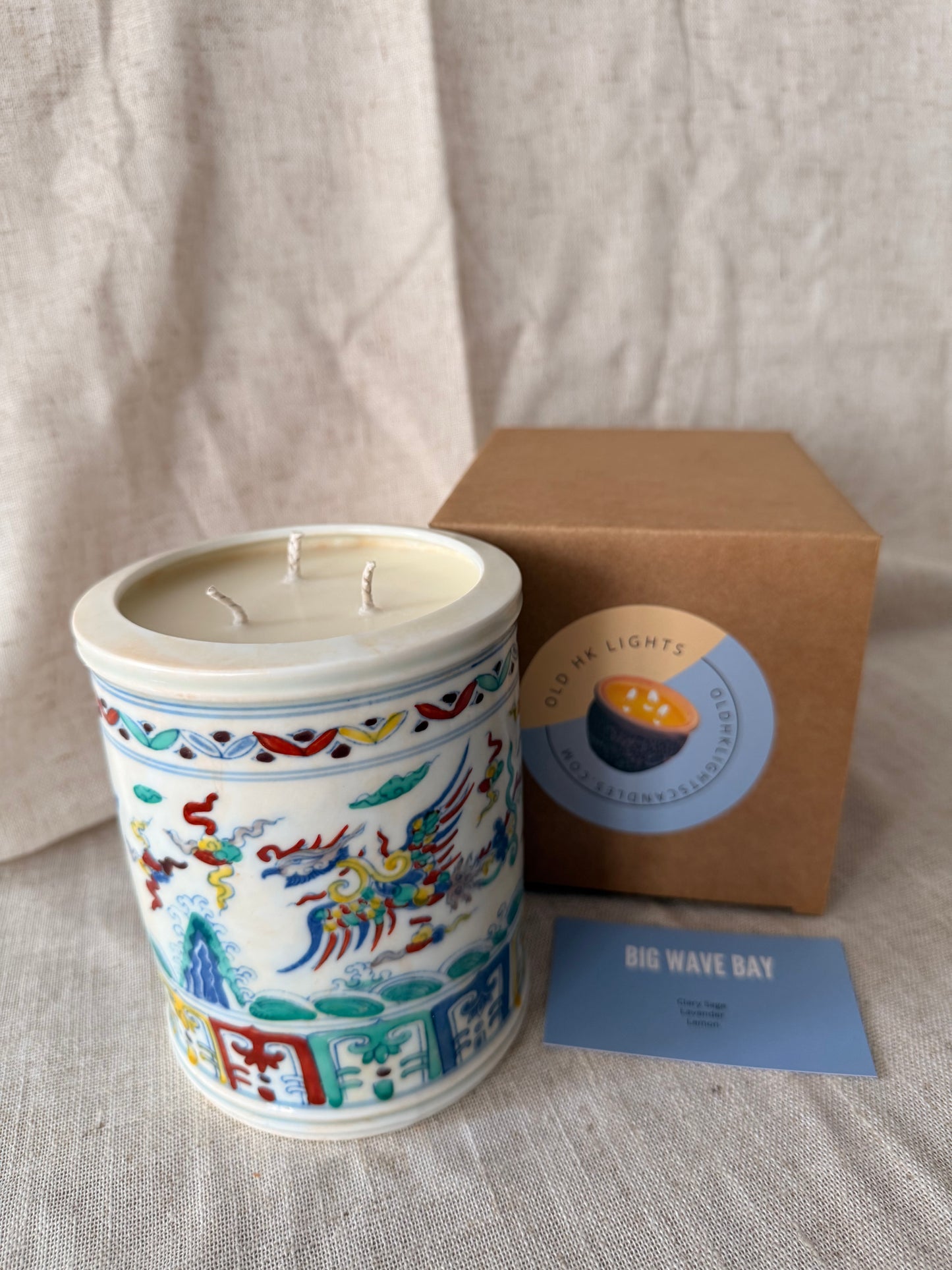 Phœnix and Dragon brush pot Candle