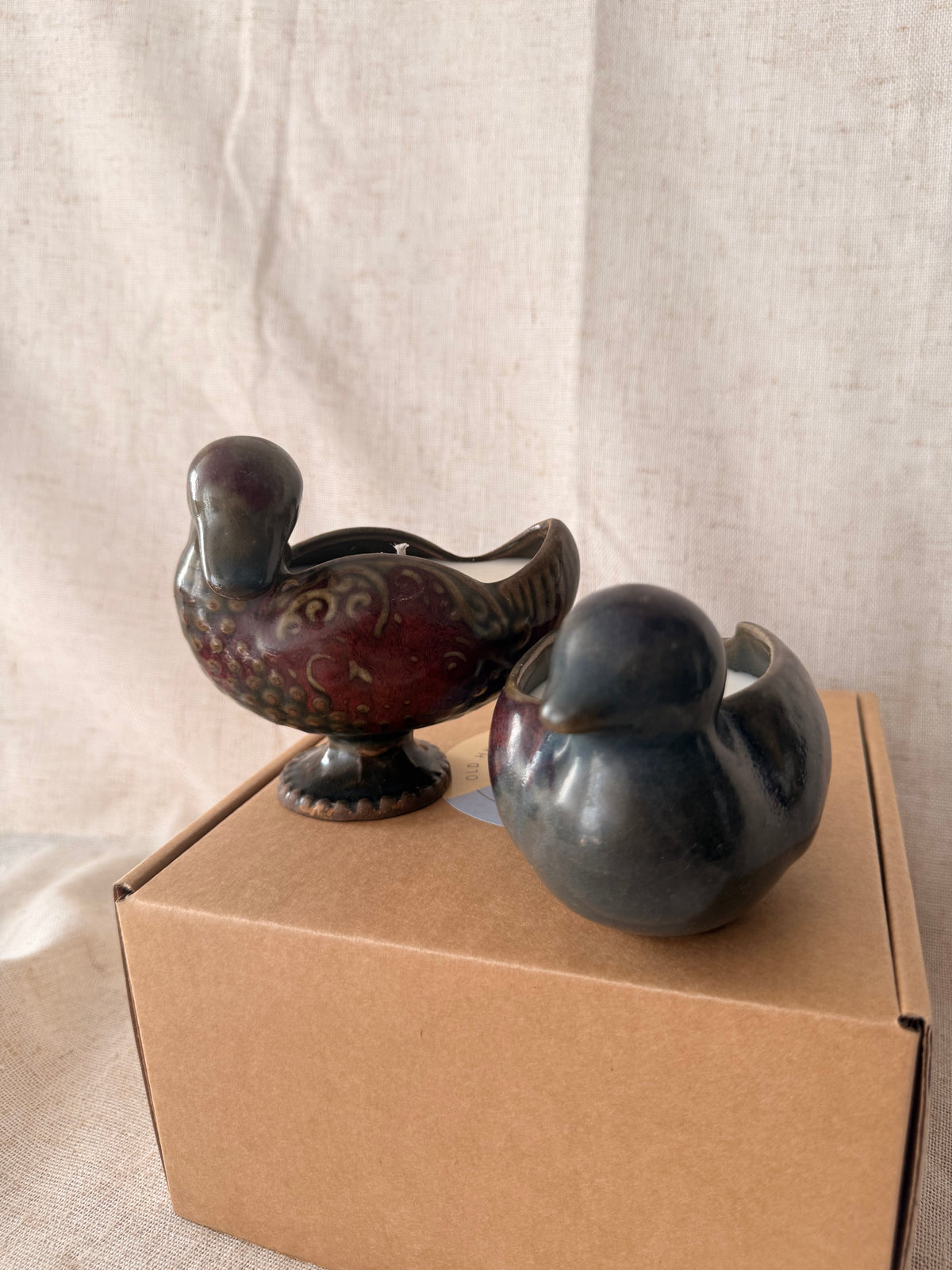 Duck ceramic Candles