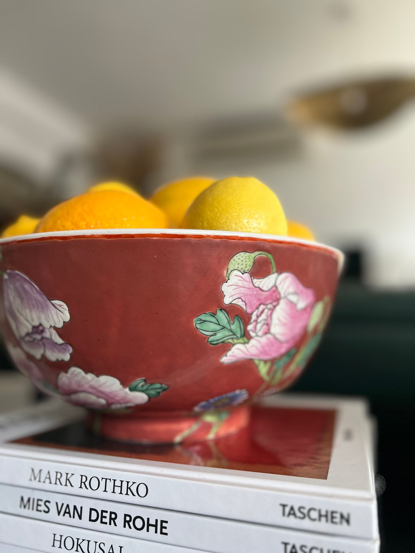 Red poppy fruit bowls