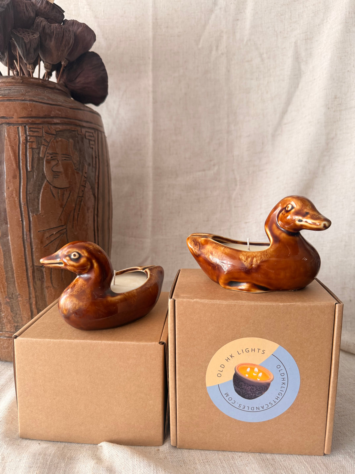 Duck Amber 1 wick Candle