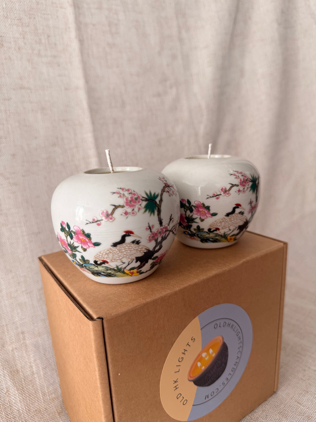 Mini Crane Ginger Jar Candle