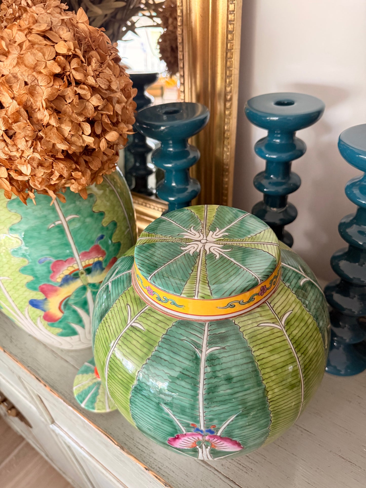 Green “Choy” family green Ginger Jar