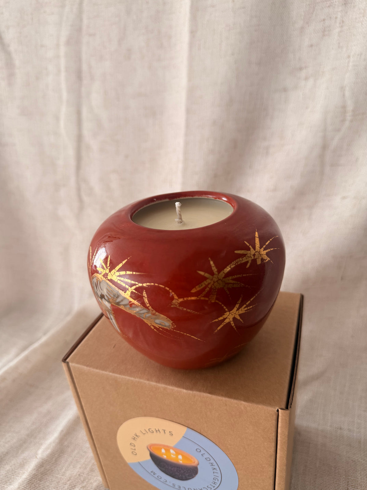 Red mini Ginger jar Candle