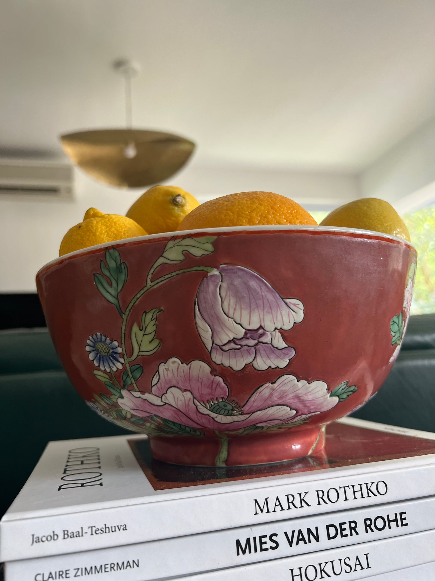 Red poppy fruit bowls