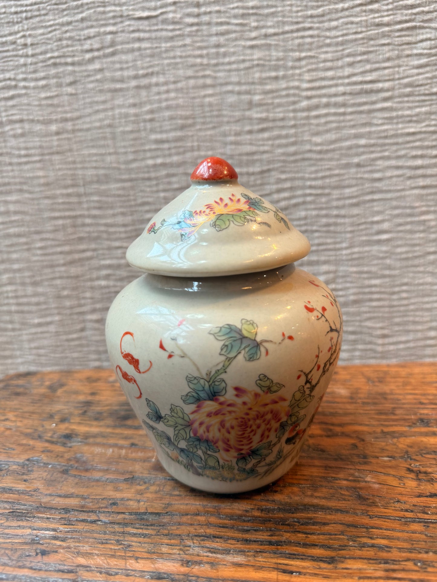 Minted temple floral Candle Jar