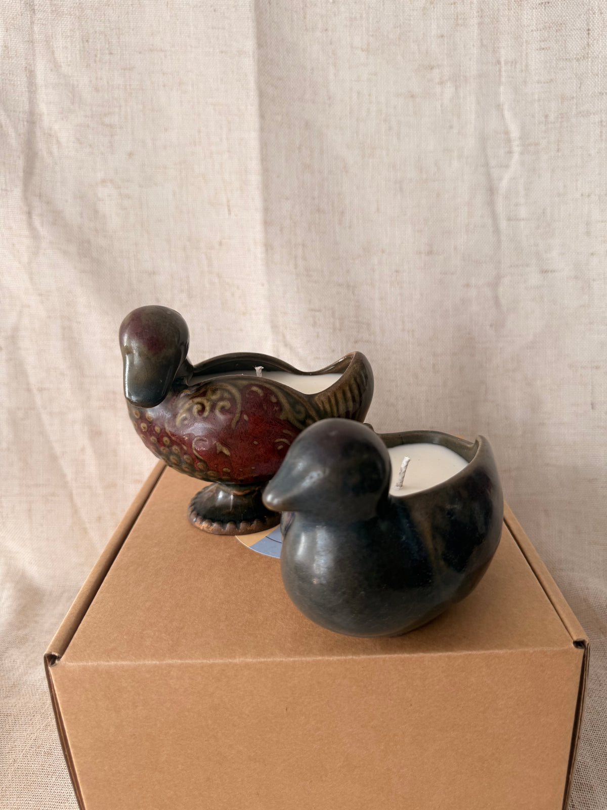 Duck ceramic Candles