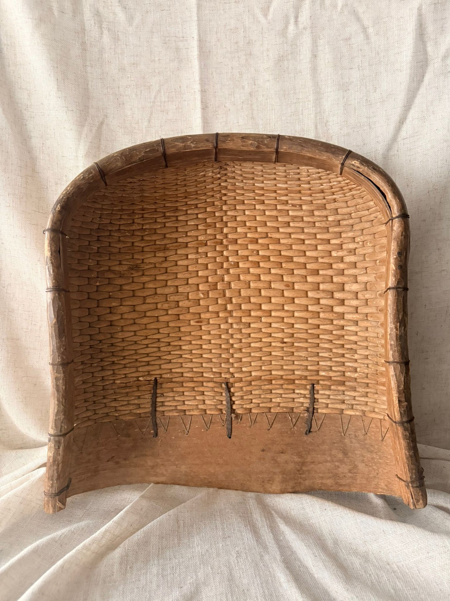 Beautiful shabby rice straw Basket