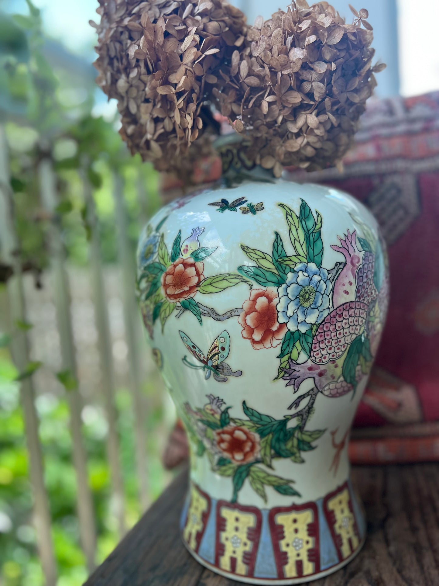 Tall 37cm pomegranate vase