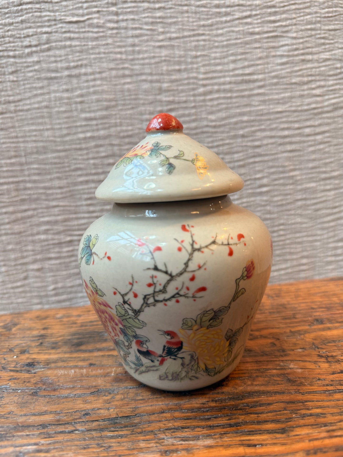 Minted temple floral Candle Jar