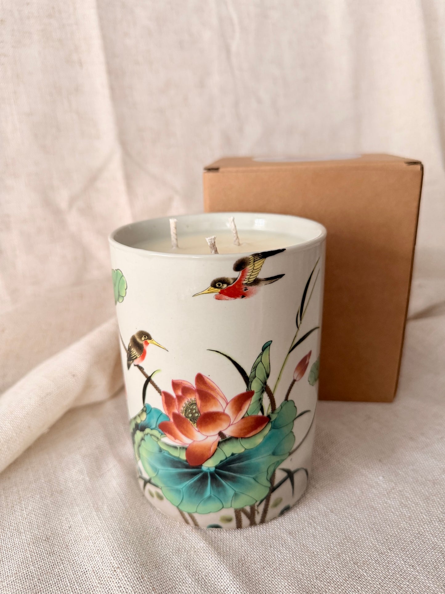 Large Brush pot Pond Candle