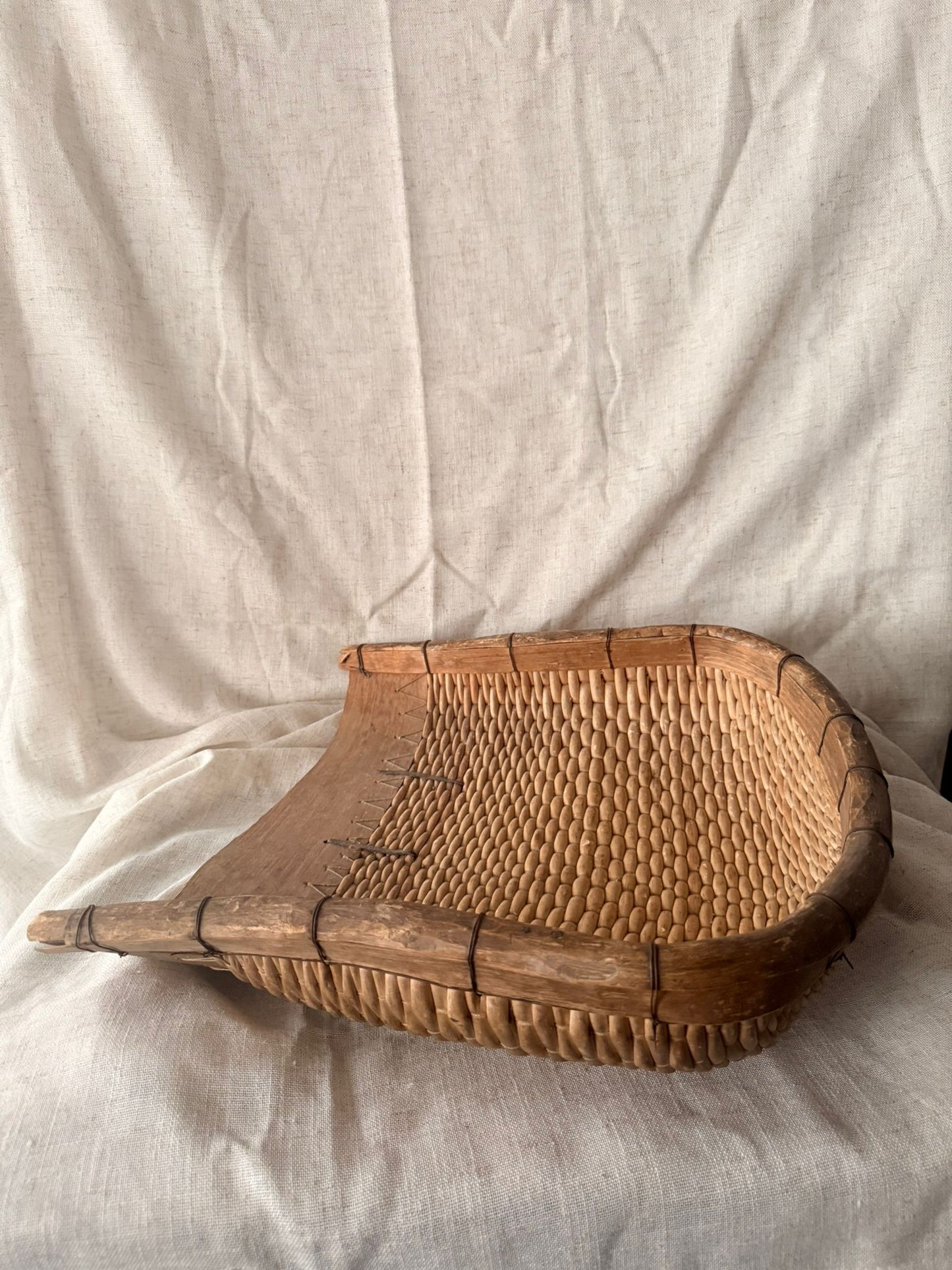 Beautiful shabby rice straw Basket