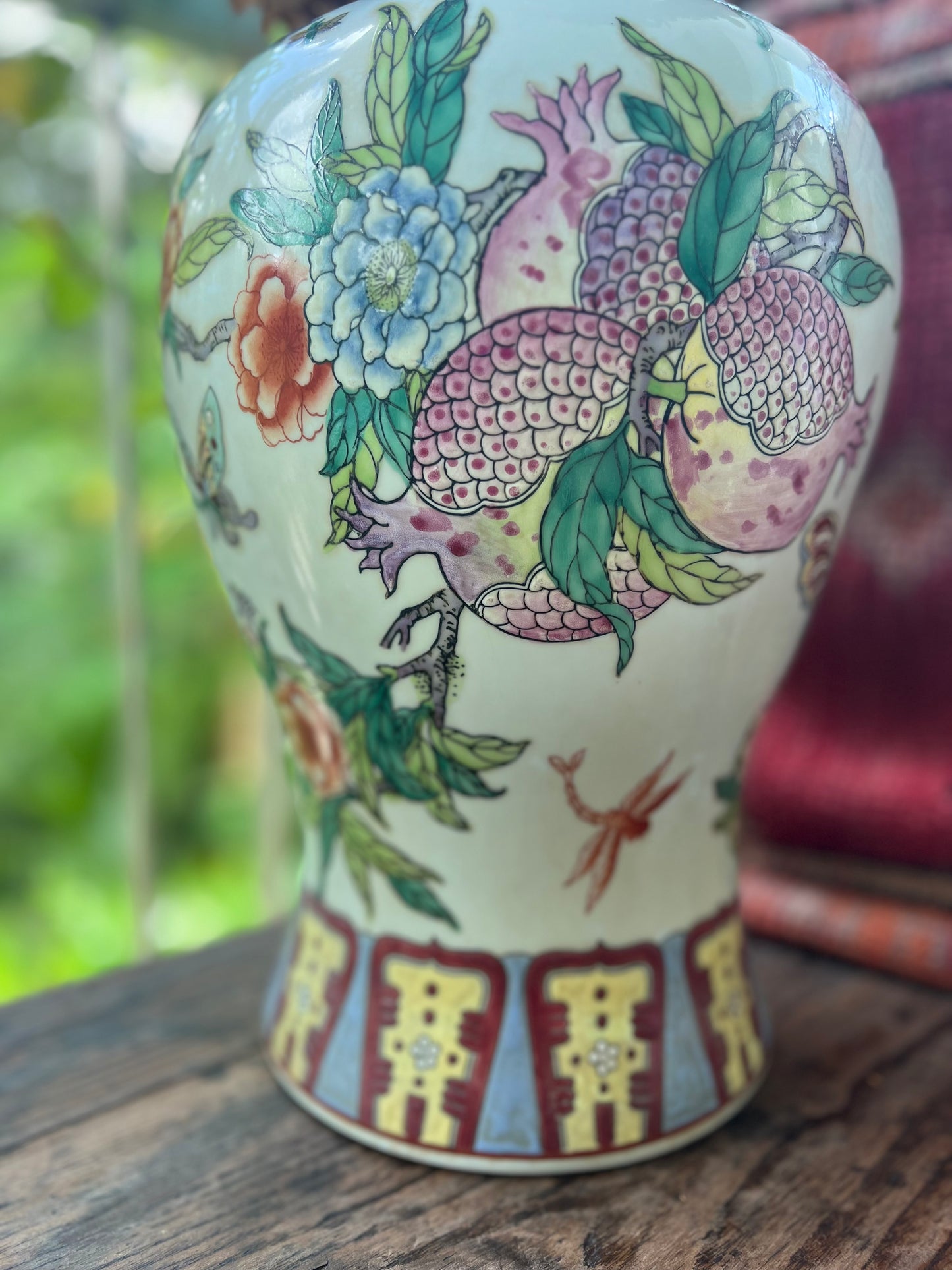 Tall 37cm pomegranate vase