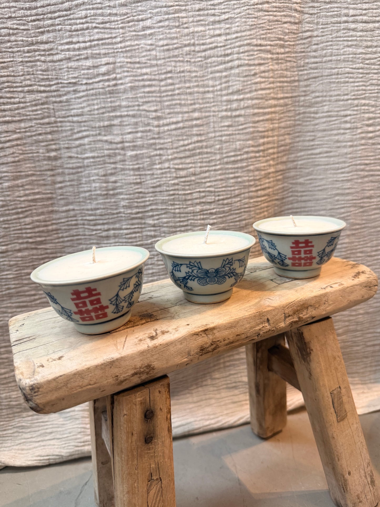 Set of 3 mini Teacups Candles