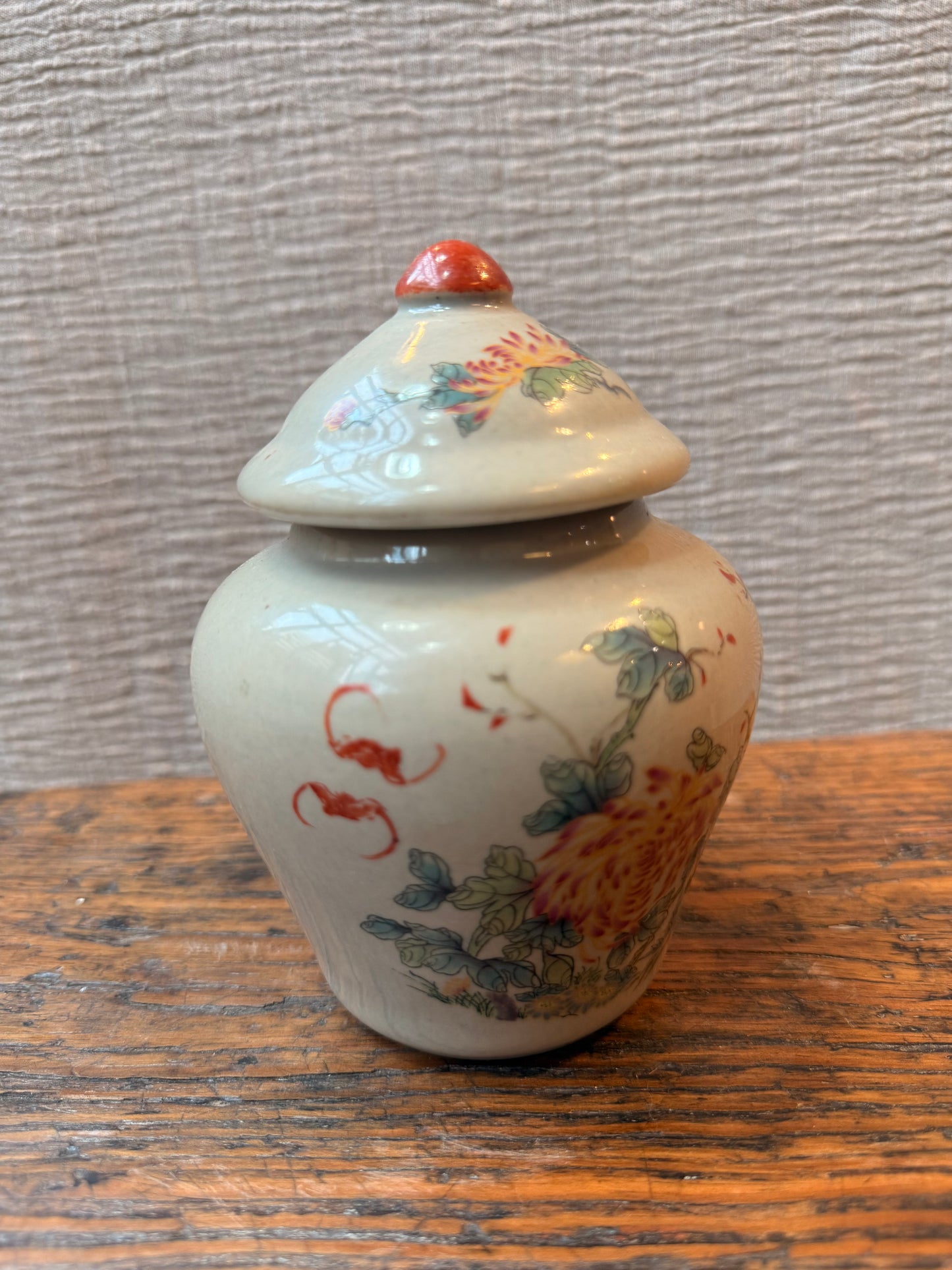 Minted temple floral Candle Jar