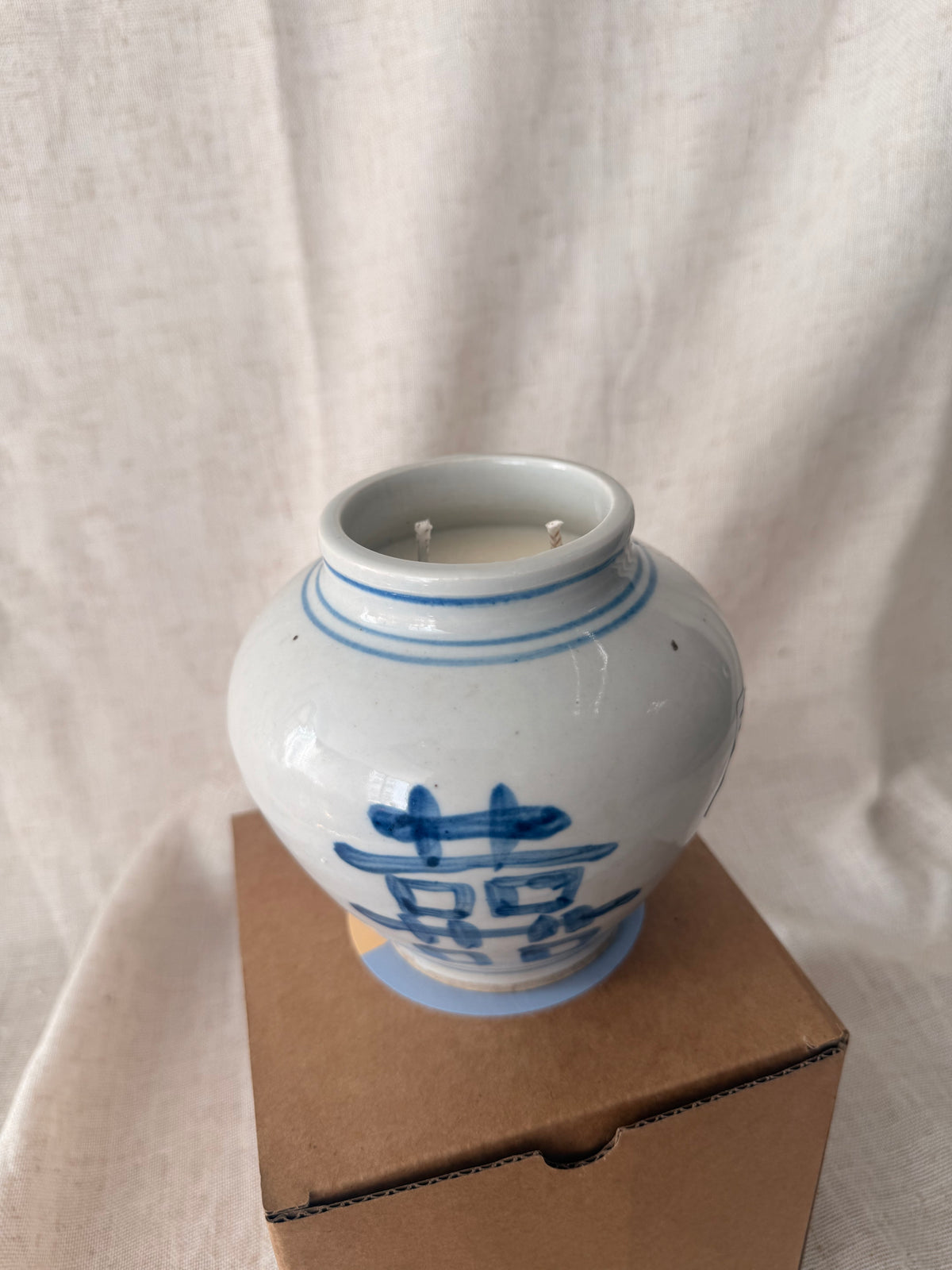 Double Happiness small vase Candle