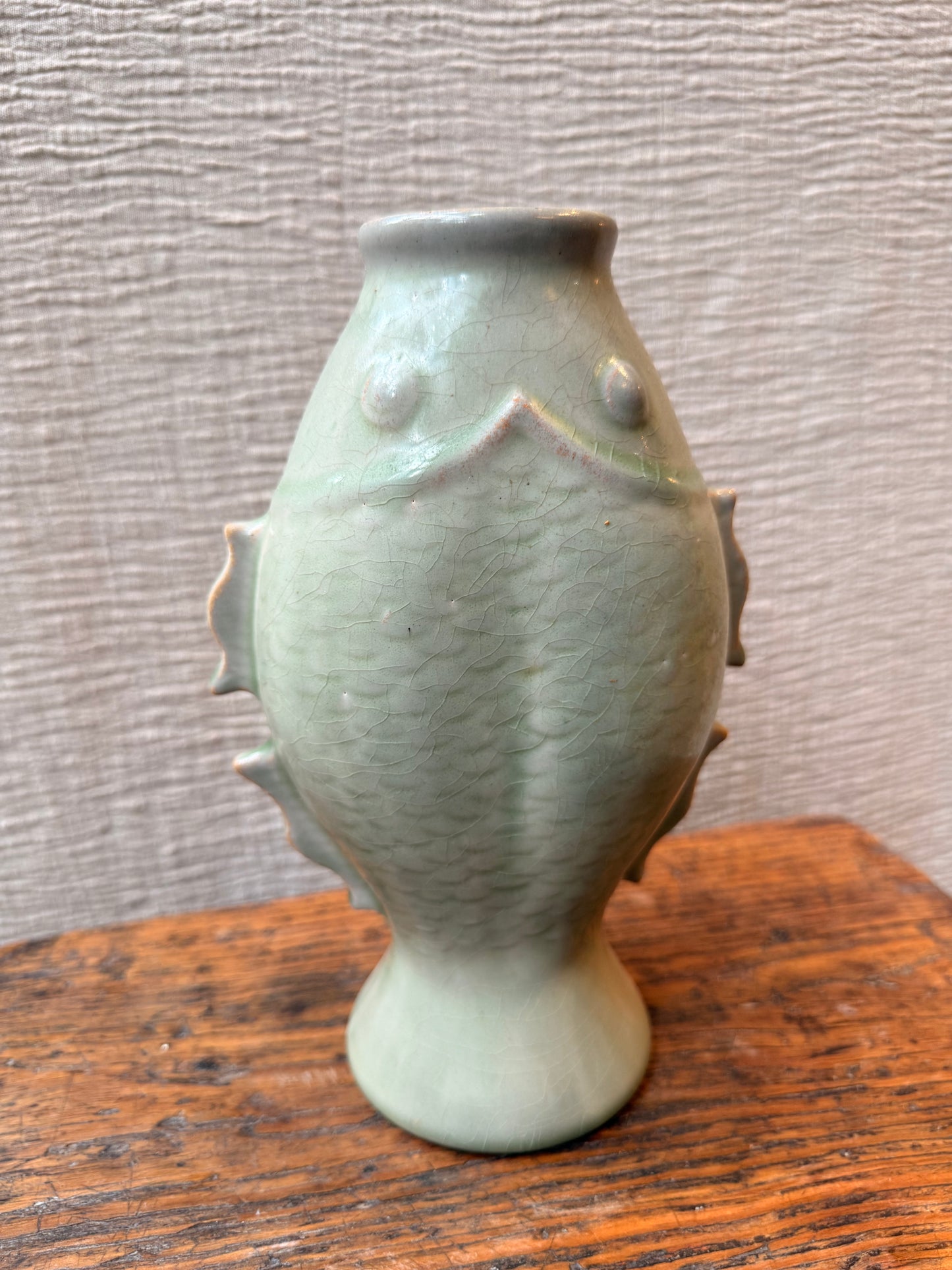 Celadon double Fish small Vase