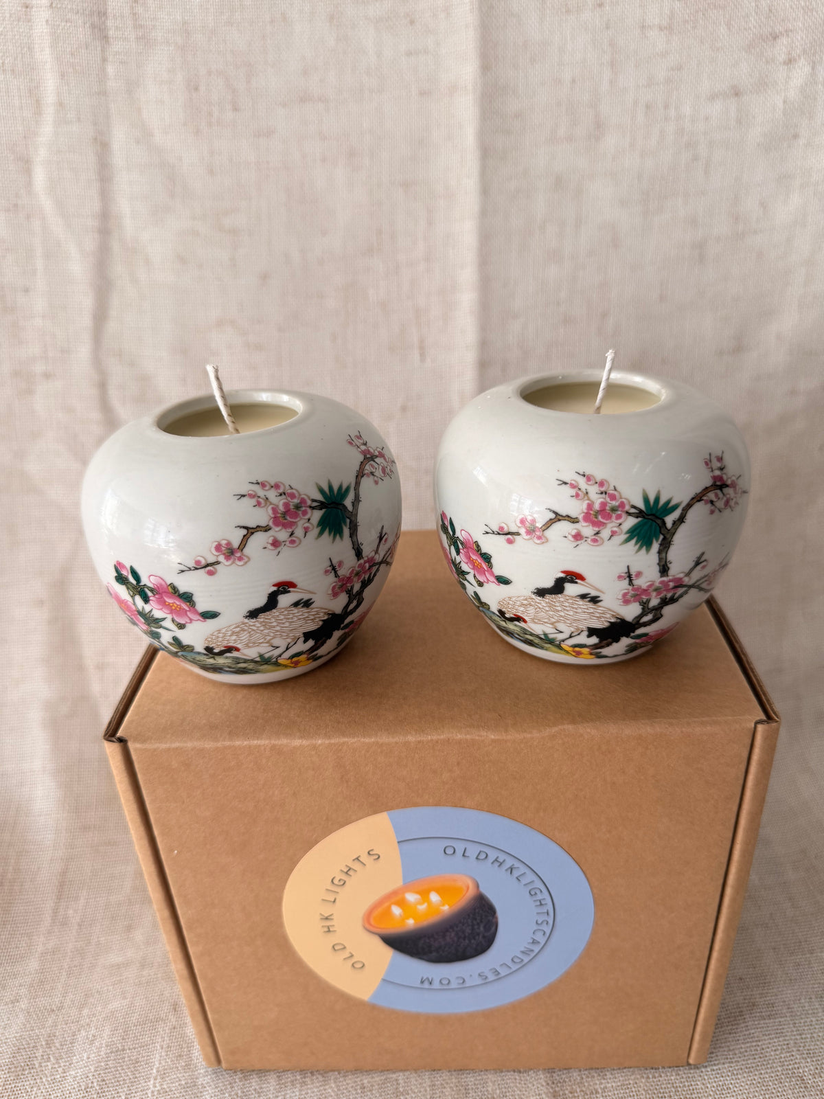 Mini Crane Ginger Jar Candle