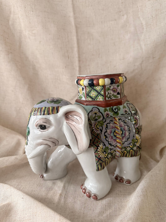Elephant ceramic statue