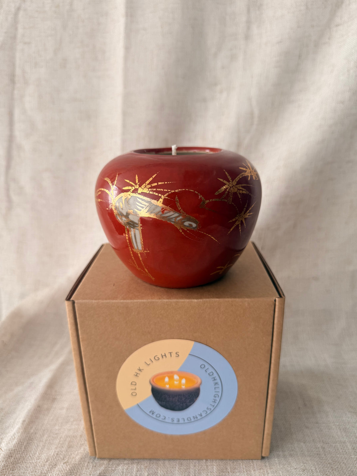 Red mini Ginger jar Candle