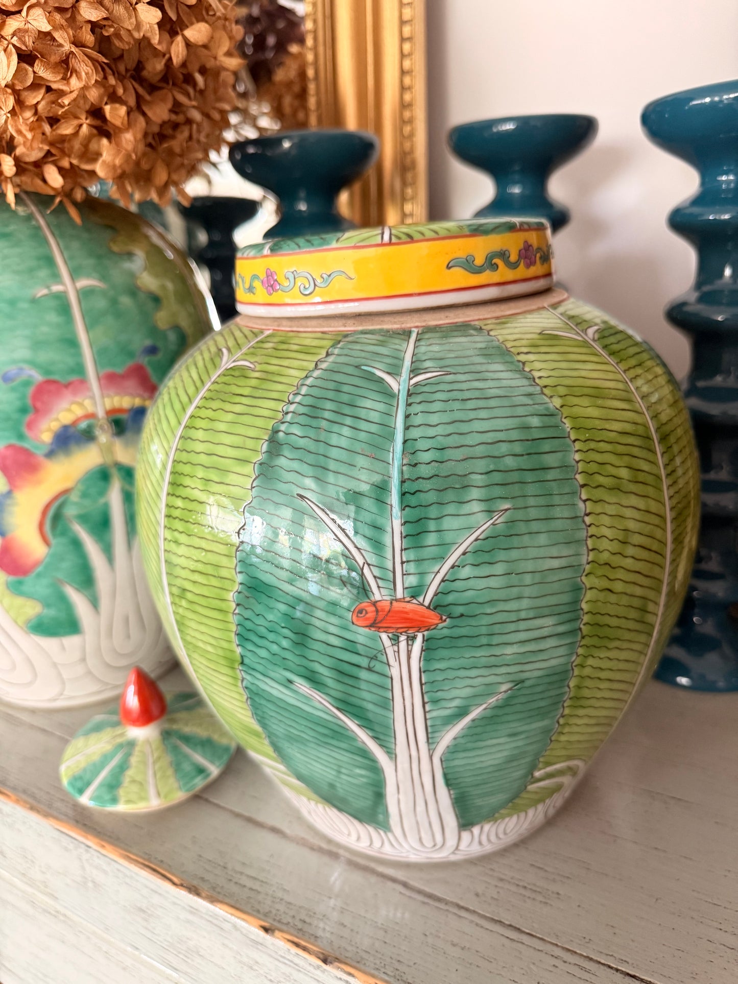 Green “Choy” family green Ginger Jar