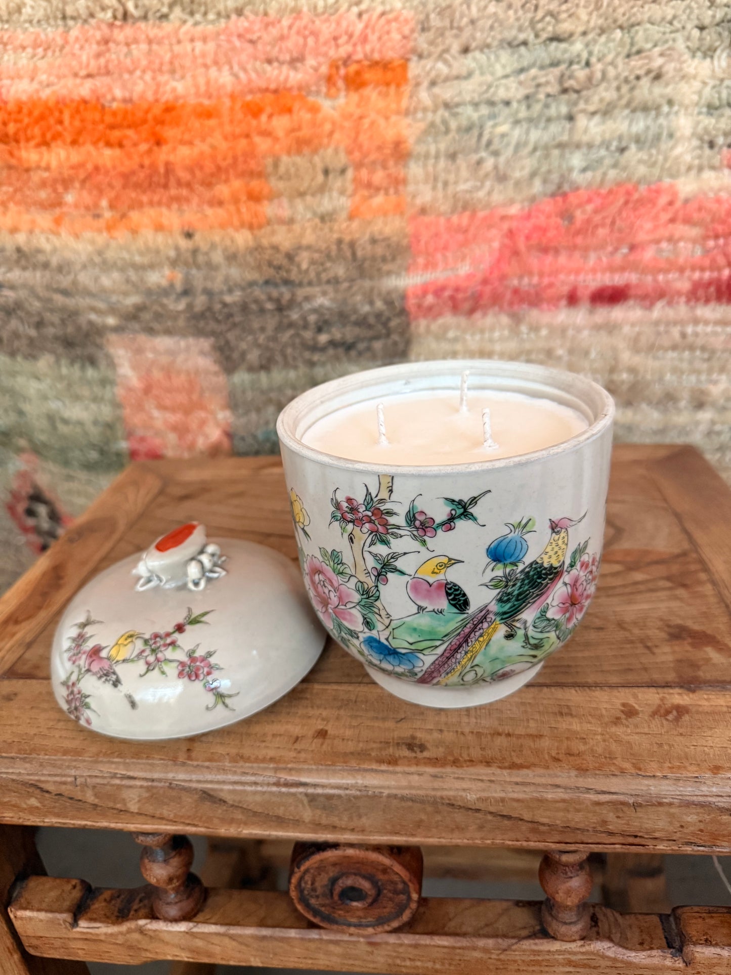 Minted Bird & Flowers 3 wicks Candle