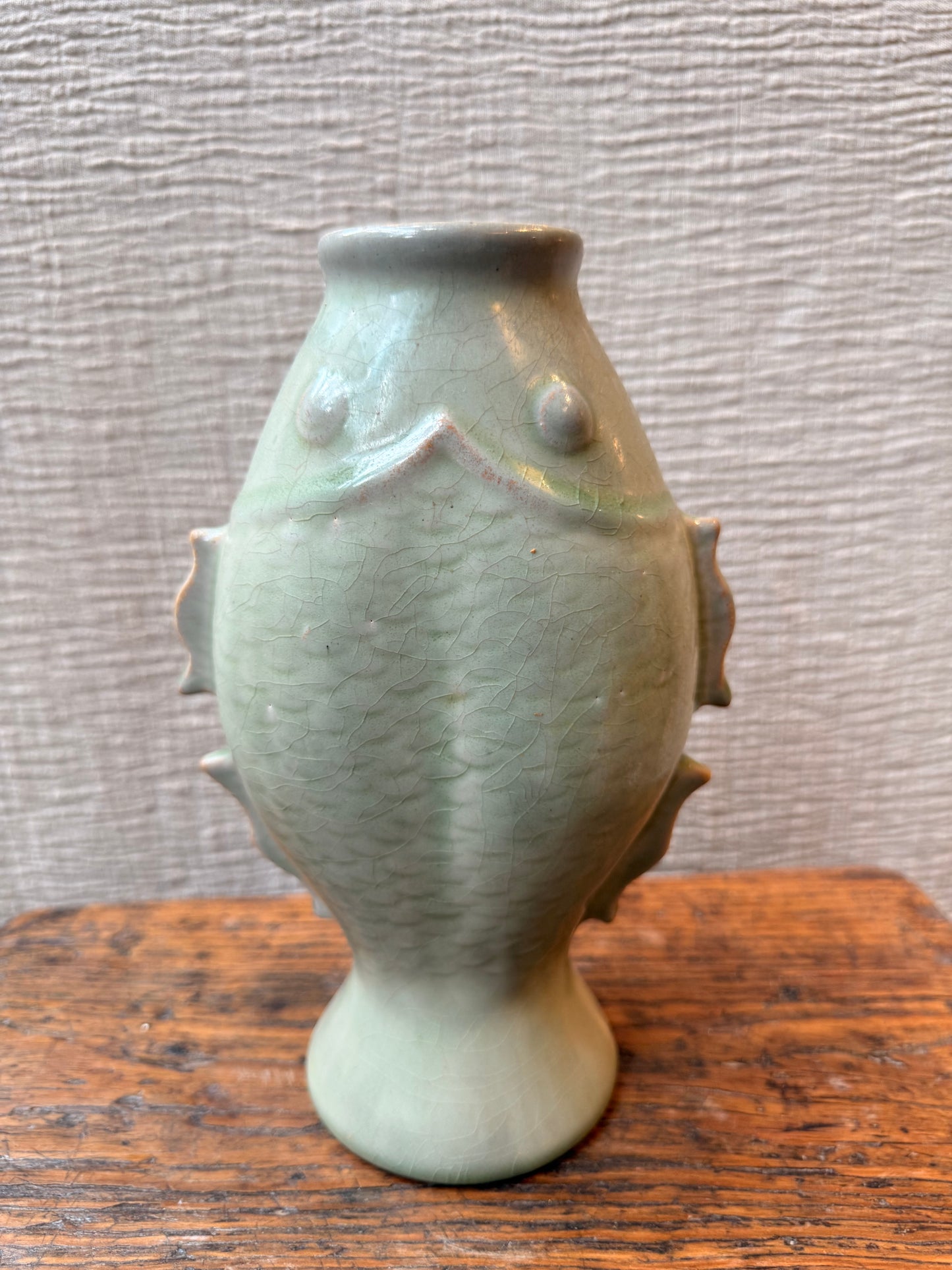Celadon double Fish small Vase
