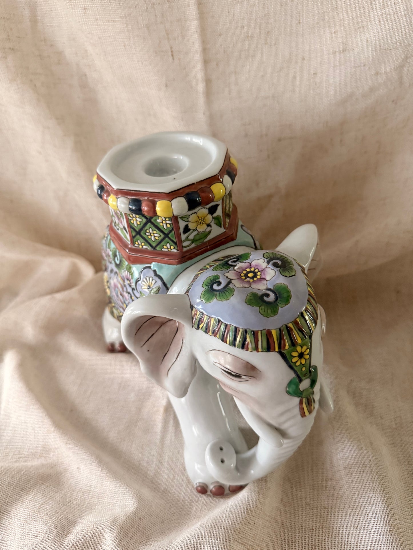 Elephant ceramic statue