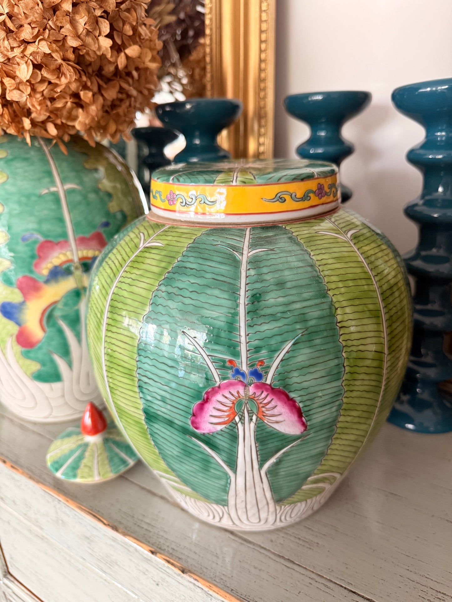 Green “Choy” family green Ginger Jar