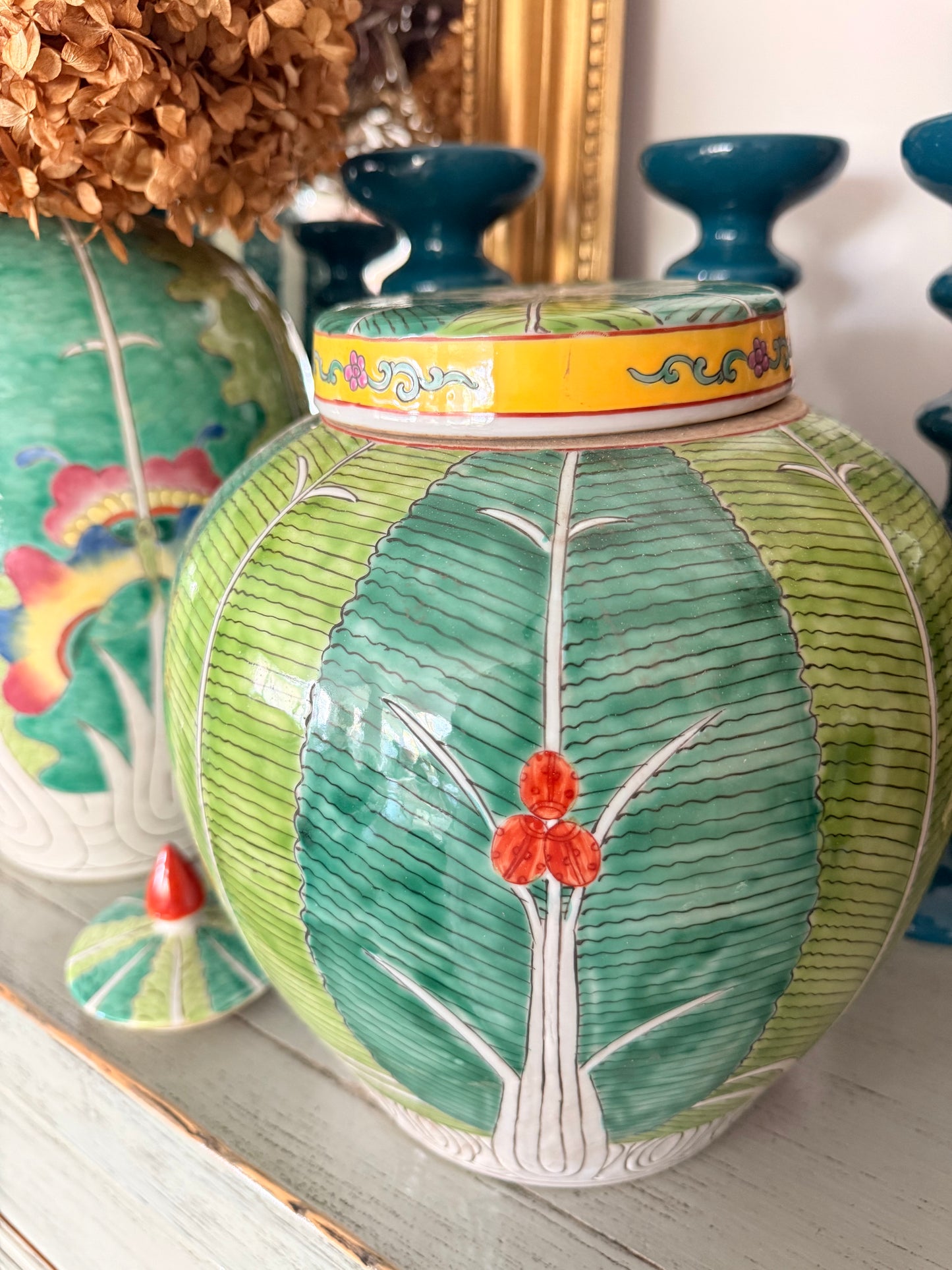 Green “Choy” family green Ginger Jar
