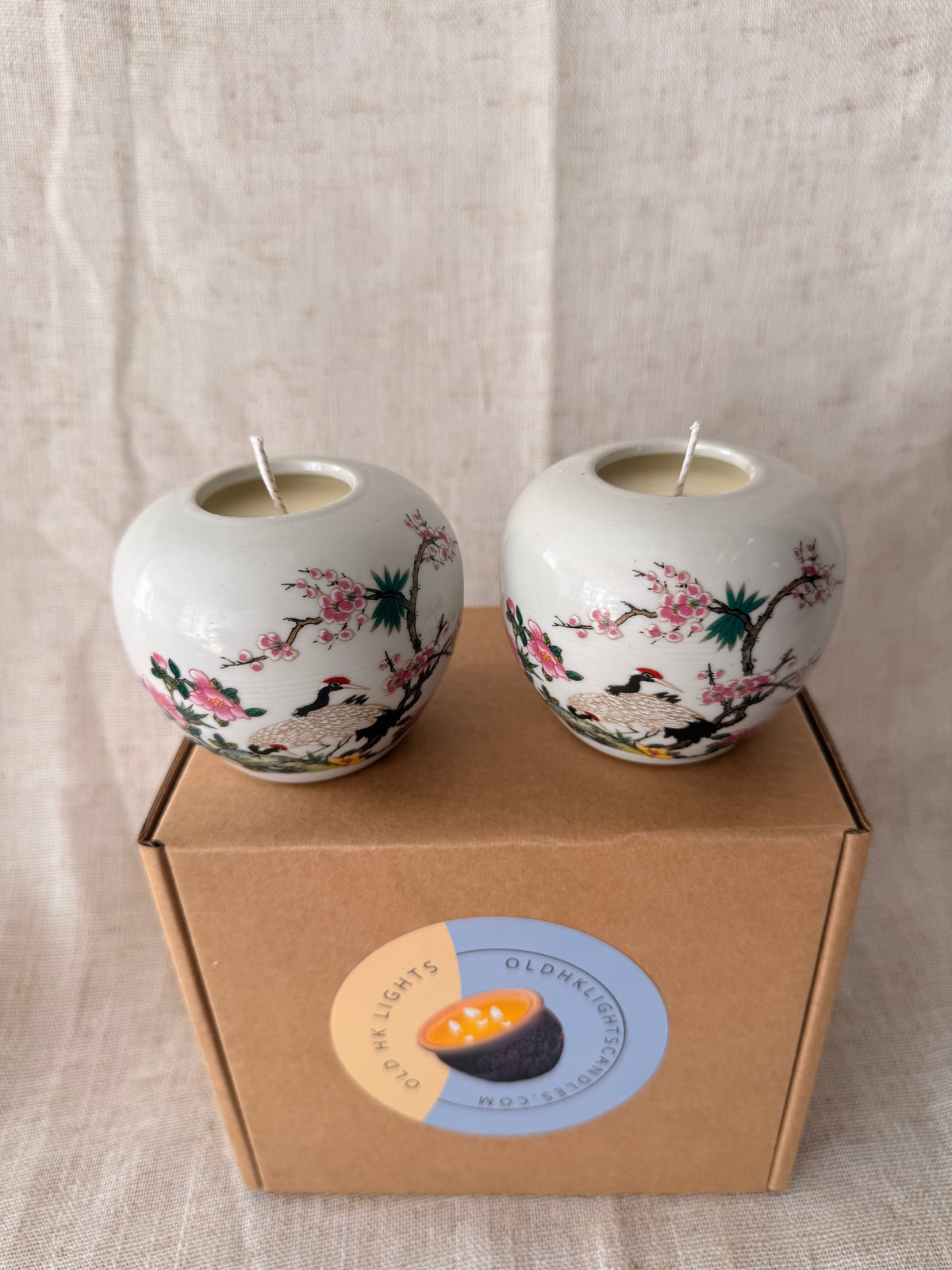Mini Crane Ginger Jar Candle