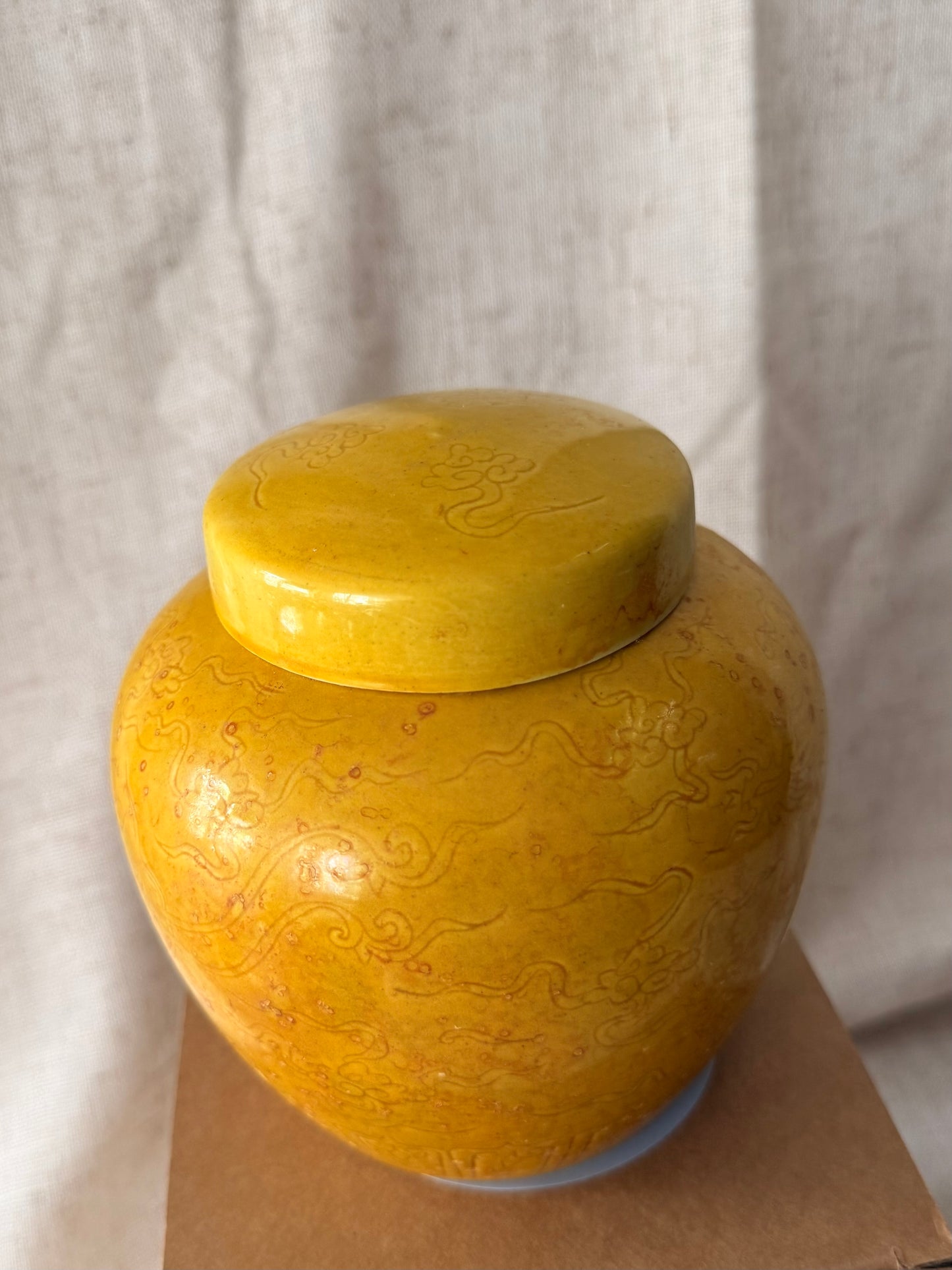 Yellow Clouds tea jar Candle